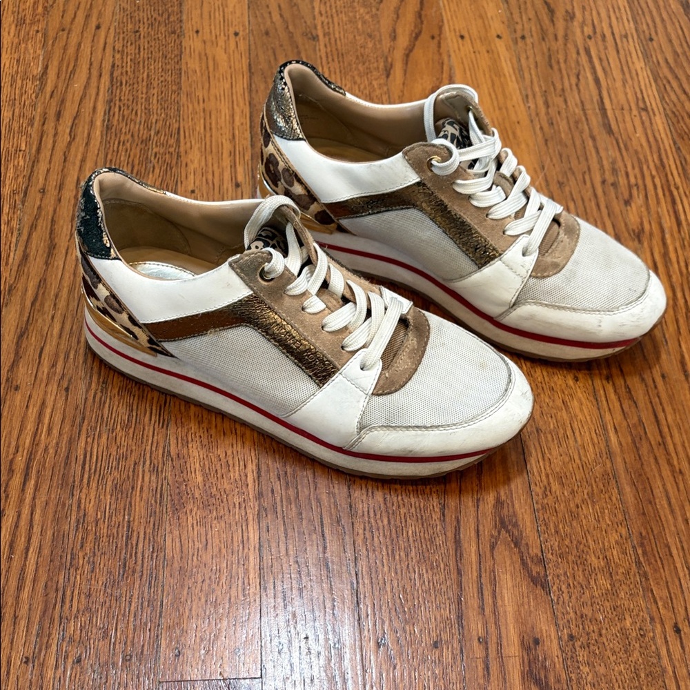 MICHAEL Michael Kors Billie Sneakers – Bronze/Leopard – Women's 8.5